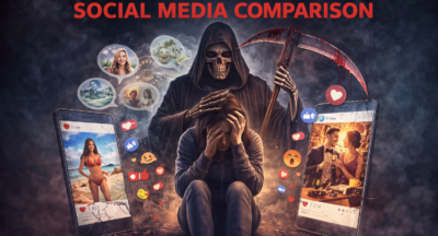 The real ONLINE psychological killer: Social media comparison: How anxiety therapy can assist people comparing themselves to fake online social media successes. Social media DETOX is a must.