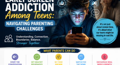 Early Screen Addiction Among Teens: Navigating Parenting Challenges in the Digital Age